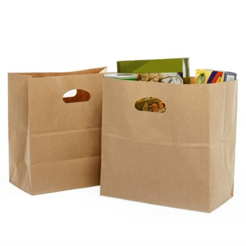 Kraft Dicutted Handle Paper Bags